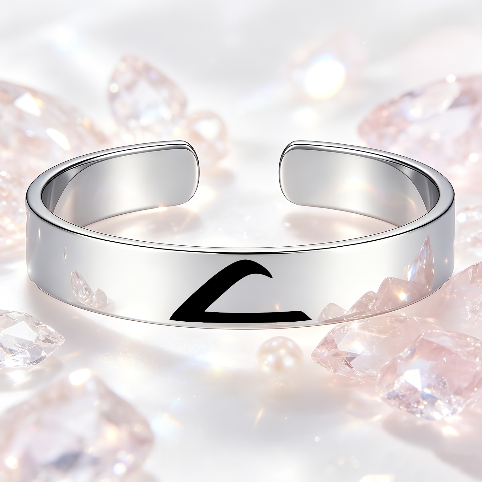 Women's Minimalist Open Bangle Bracelet, 304 Stainless Steel