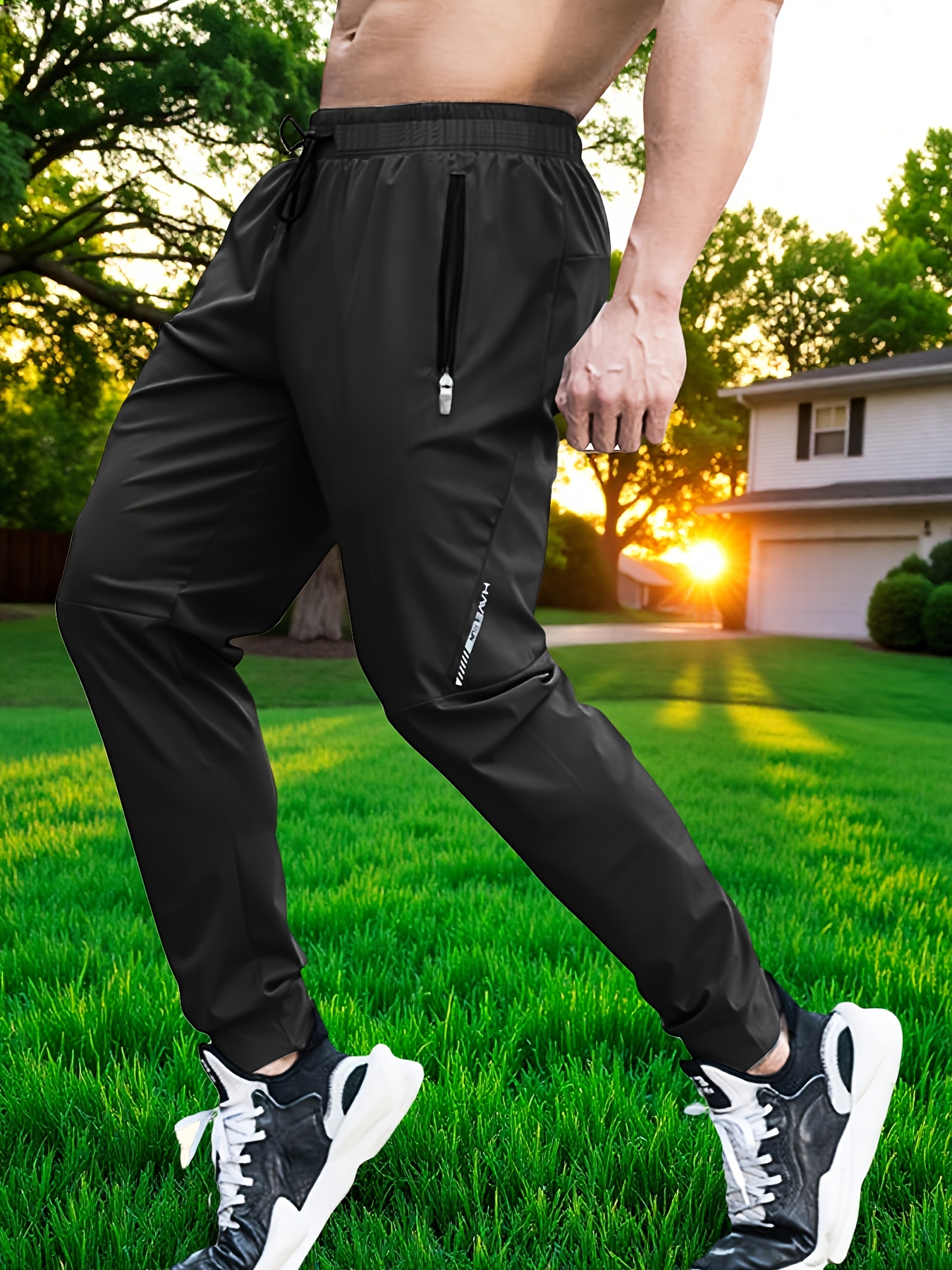 pantalones entrenamiento hombre cintura elástica Temu