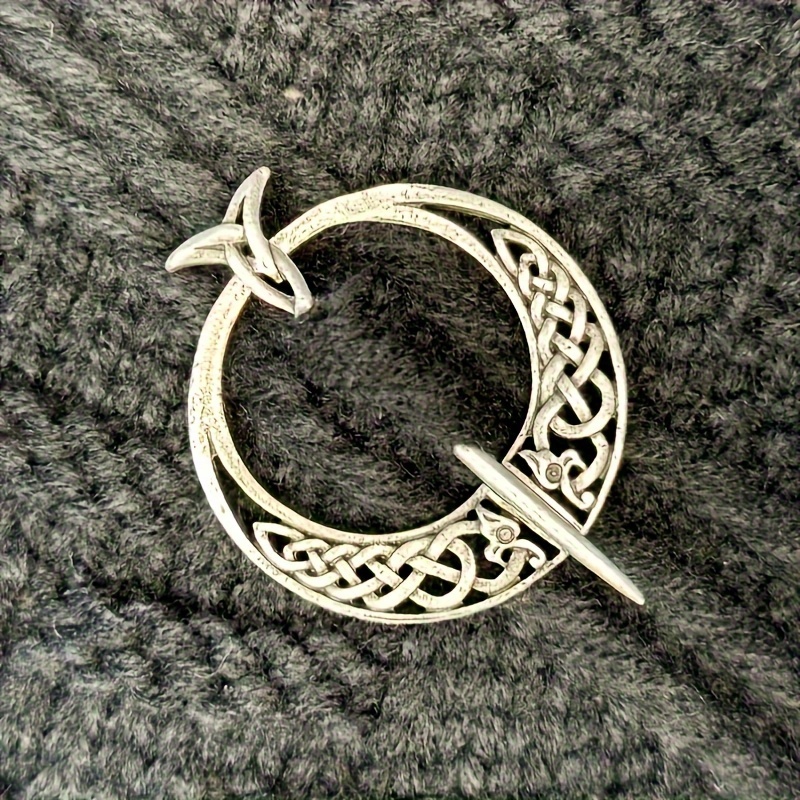 

1pc Celtic Shawl Pin, Vintage Style Metal Brooch, Highland Kilt Sassenach Stick Pin, Women's Knitted Garment Corsage Accessory