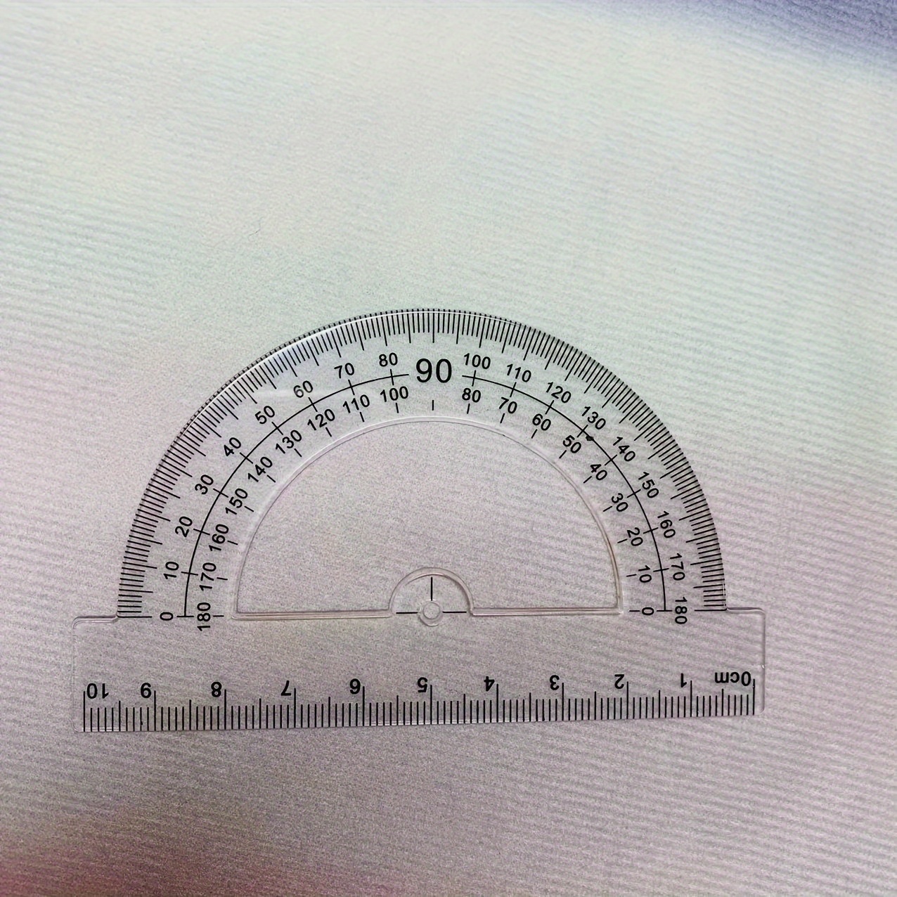 TEMU A Set Of Transparent Plastic Protractors And Triangular Rulers For Measuring , Designed For School Use