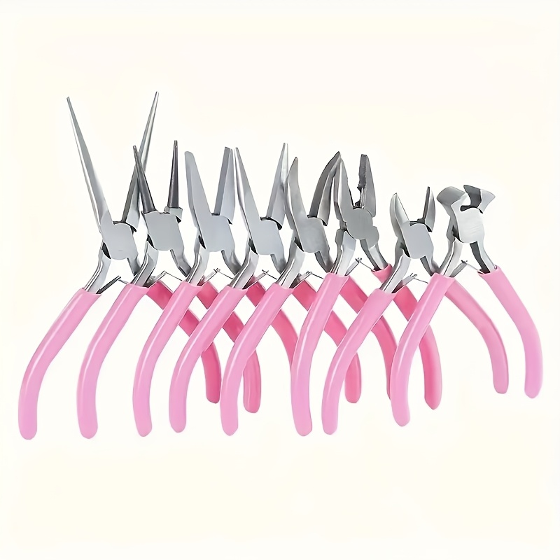 8 Mini Jewelry Pliers, Round Curved Needle Tips, Diy Tool Kit Suitable For Jewelry Production And Repair, Top Cutting Pliers, Round Mouth Pliers, Jewelry Necklaces, Bracelets, Jewelry, Handmade Tools