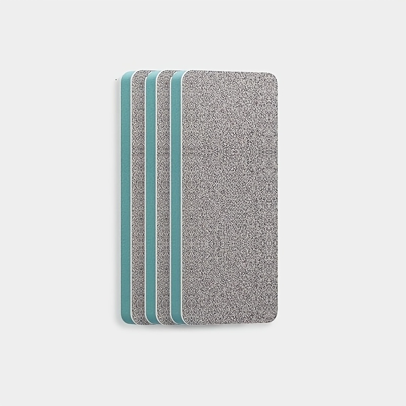 Image of Set Of 3 Cleaning Pads, Remove Limescale And , Multi-functional Scrubber For Bathroom Glass, Wall Tiles, Windows And Vanity Tops