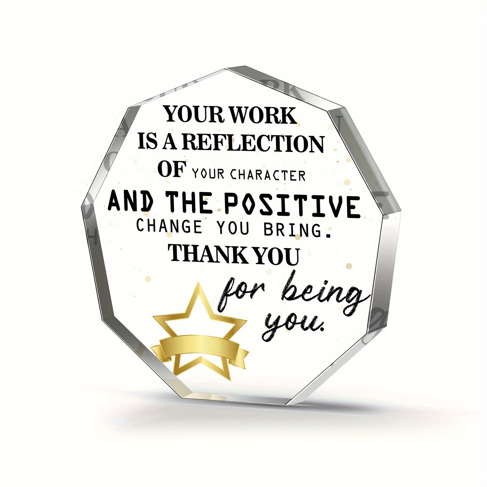 

1pc, , Inspirational Appreciation For , Boss, , Motivational Desktop Decor, Employee , Office Desk