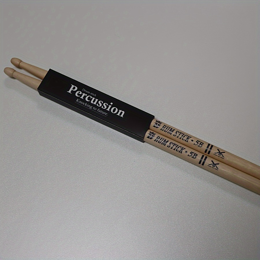 TEMU Premium Maple Drumsticks Set - Models 5a, 7a, & 5b Available - Unfinished For Authentic Sound, Ideal For Drummers