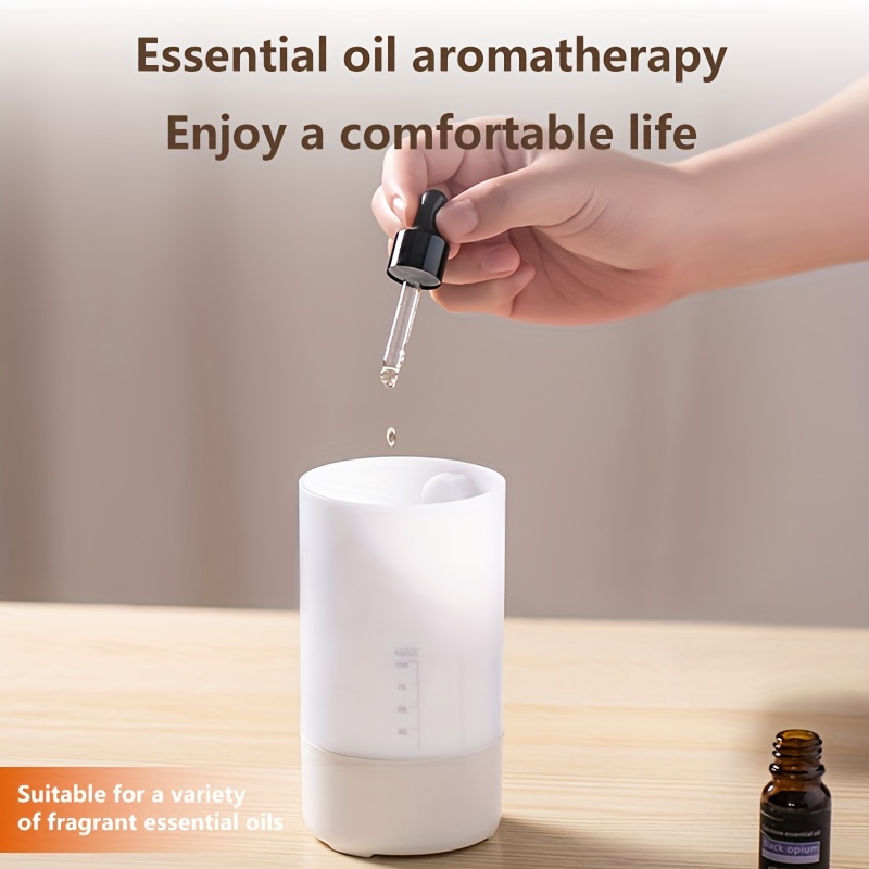 Essential Oil Diffuser Humidifier for Use, Silent Operation with Visible Water Level Indicator 7-color Magic Lights, USB Interface, Automatic Power-off Protection Ideal for Offices/bedrooms/dorms/RV
