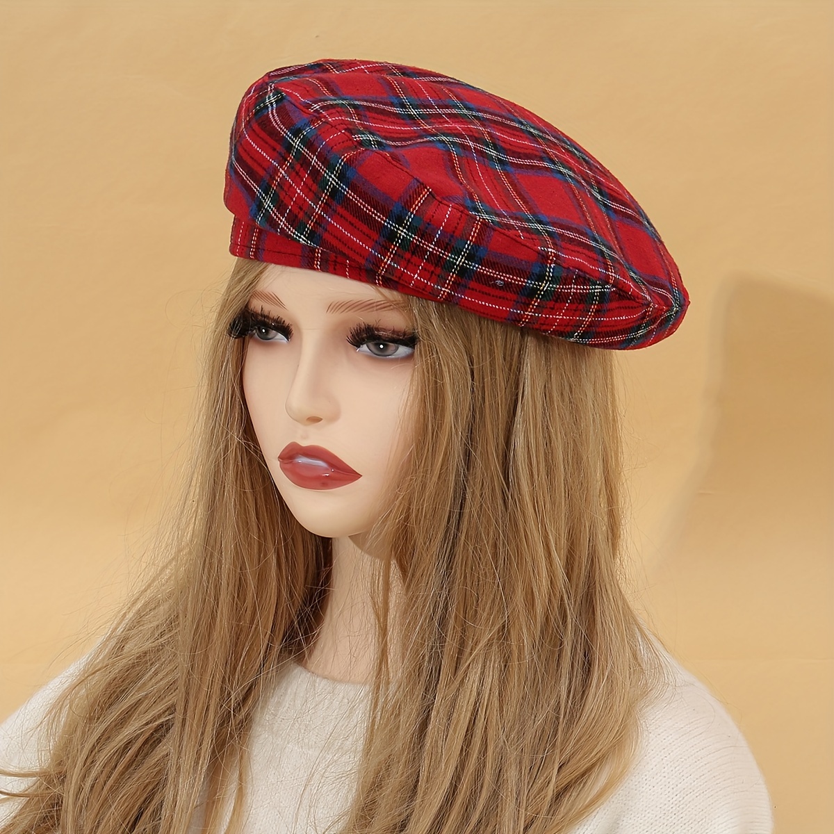 Striped Jacquard Breathable Casual Fresh All-match Beret