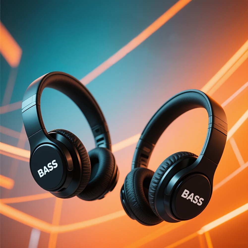 TEMU -300 Wireless Earphone, True Hifi , 5.4 Chip, Ultra-long Standby Life, Fully Wrapped Soft Earmuff, Bt 5.4, Surround Sound Effect Suspended Ear