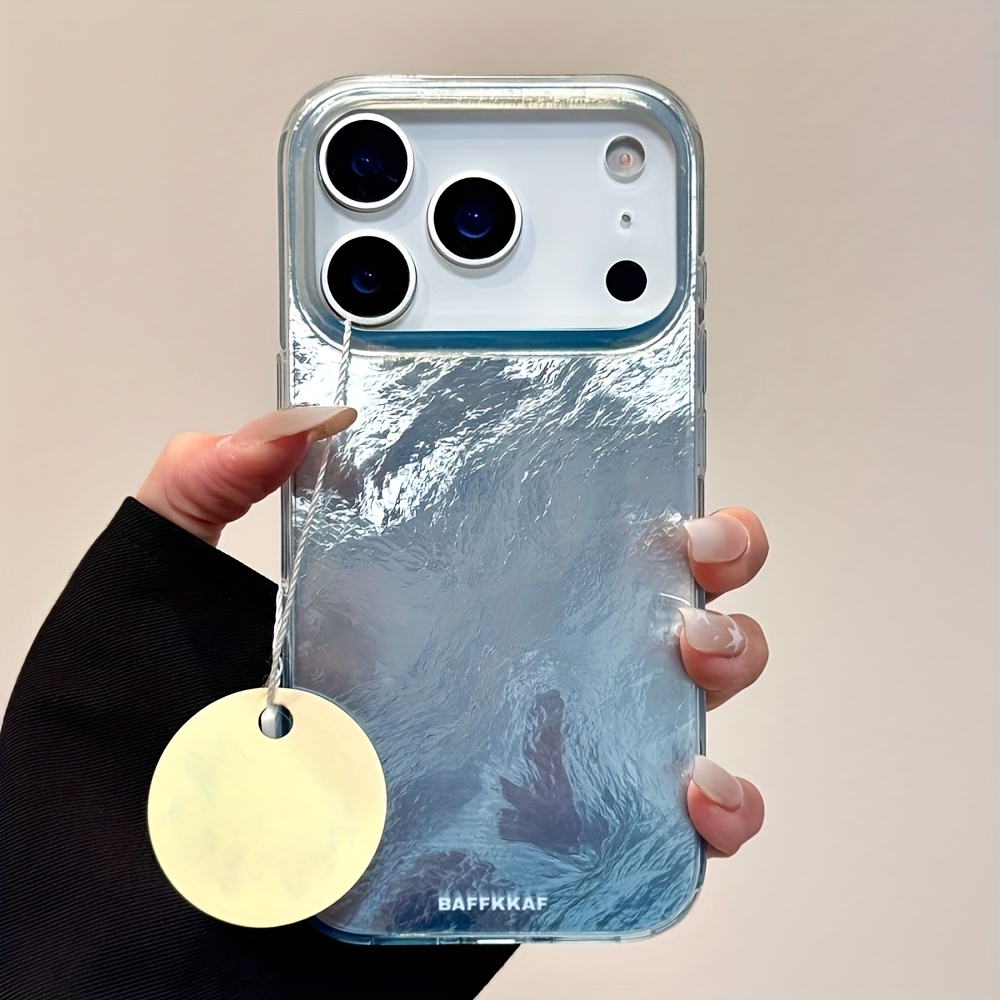 TEMU Phone Case - Fashionable Phone Case With A Luxurious Gradient Sapphire Design, Suitable For Iphone 17, 16, 11, 13, 15, 15 Plus, 15 Pro, 15 Pro