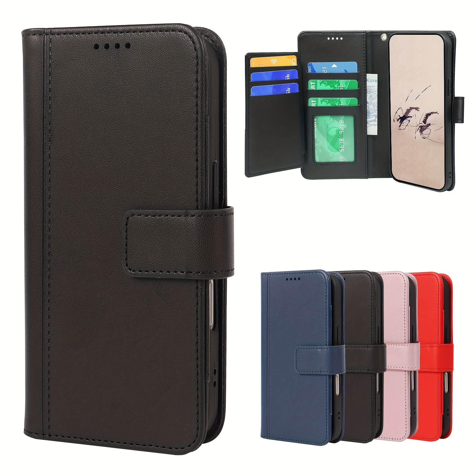 TEMU Phone Case - Flip Phone Case Suitable For Iphone 12/12 Pro/12 Mini/12 Pro Max/13/13 Pro/13 Mini/13 Pro , Designed With 9 Credit Card Slots And