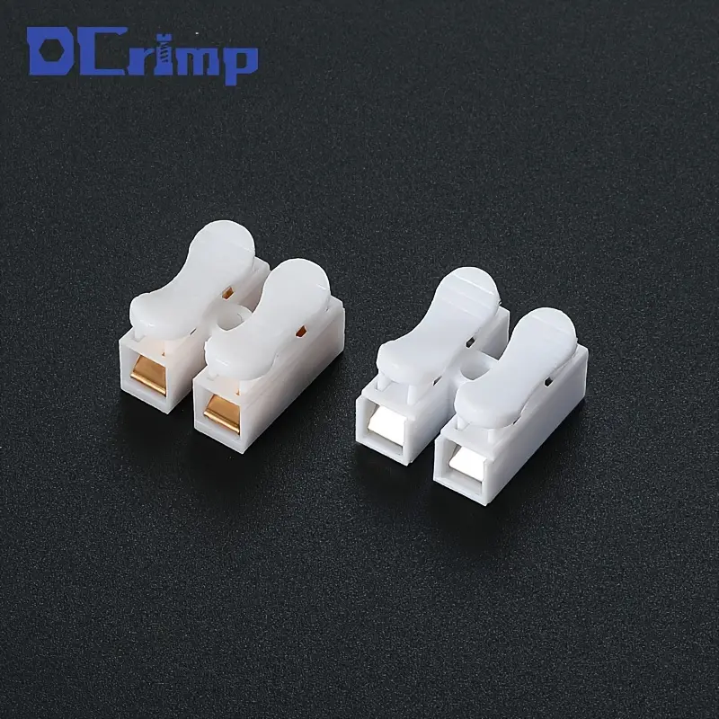 ch 2 quick connect wire terminals durable steel spring connectors for easy cable clamping supports 110v 240v 7