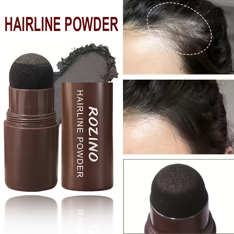 2pcs hairline powder pads and hair shadow sponge pens   are used to cover gray roots shape the hair and deal with   hair texture   have strong covering power and perfectly match the hair roots   a perfect hairline