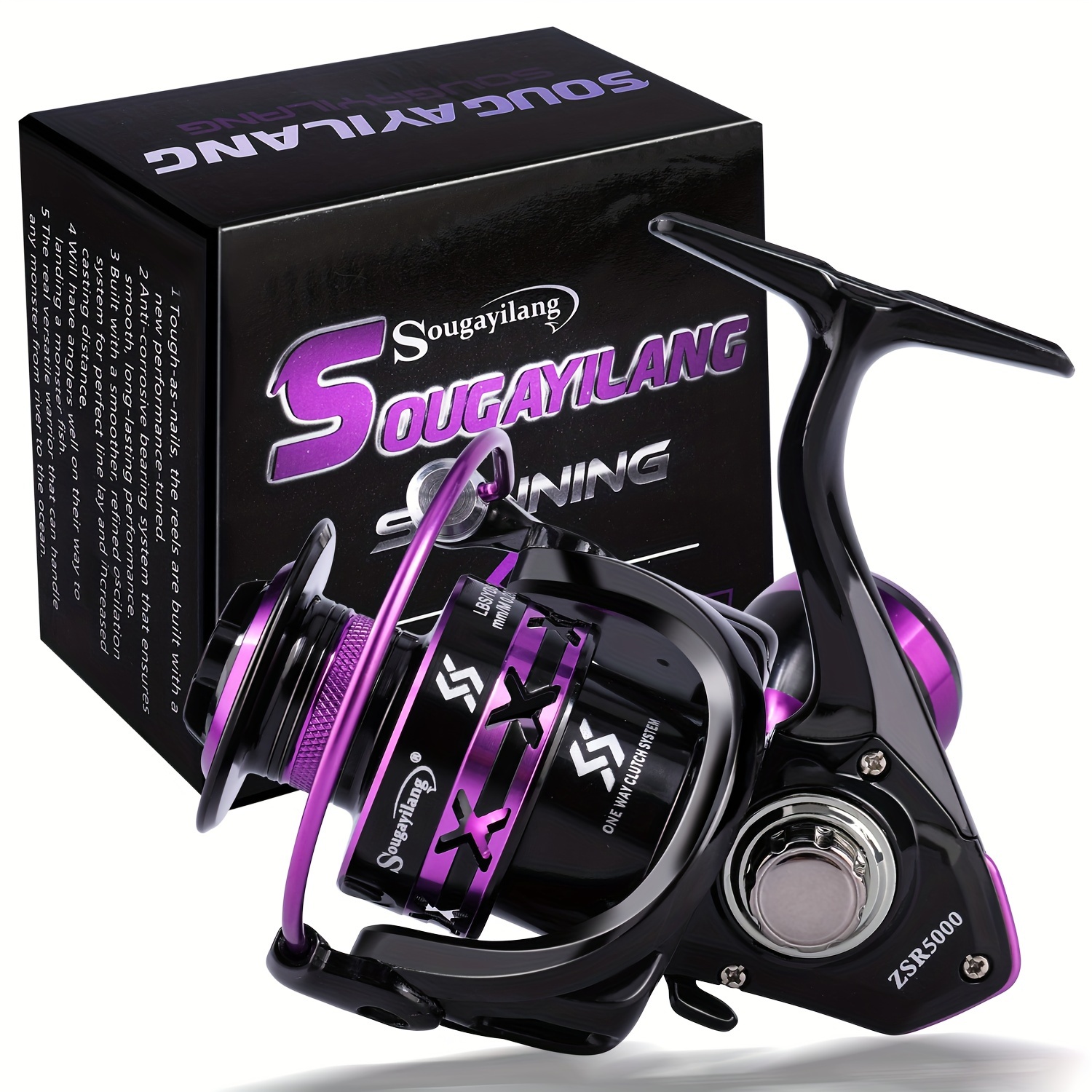 

Sougayilang Spinning Reel: 12+1bb Carp Fishing Reel With 2000-5000 Metal Line Wheel For Ultimate Casting Performance