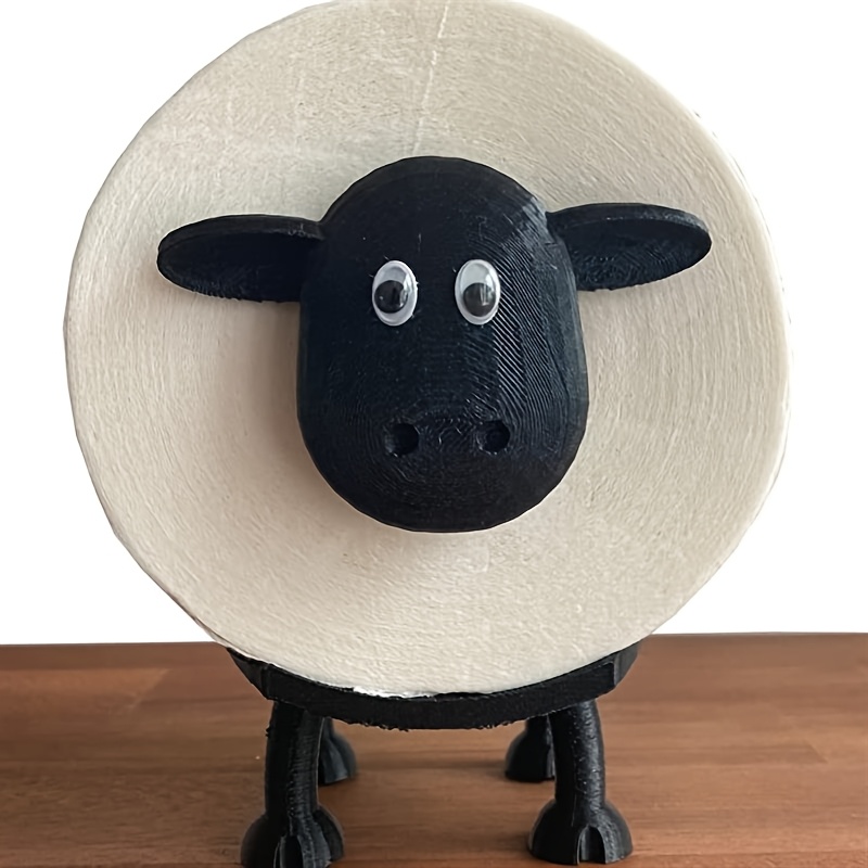 

Creative Sheep Toilet Paper Holder, Freestanding Self-adhesive Bathroom Dispenser