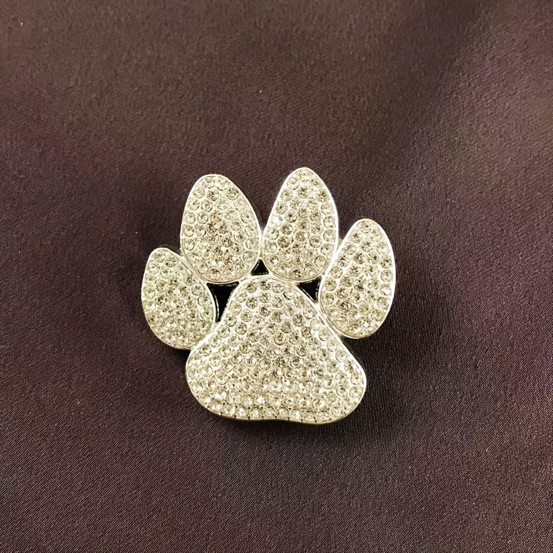 E-shop Bezaubernde -Brosche im Vintage-Stil mit einem niedlichen Hunde-Pfoten-Design, , um Outfits zu veredeln und zu ergänzen