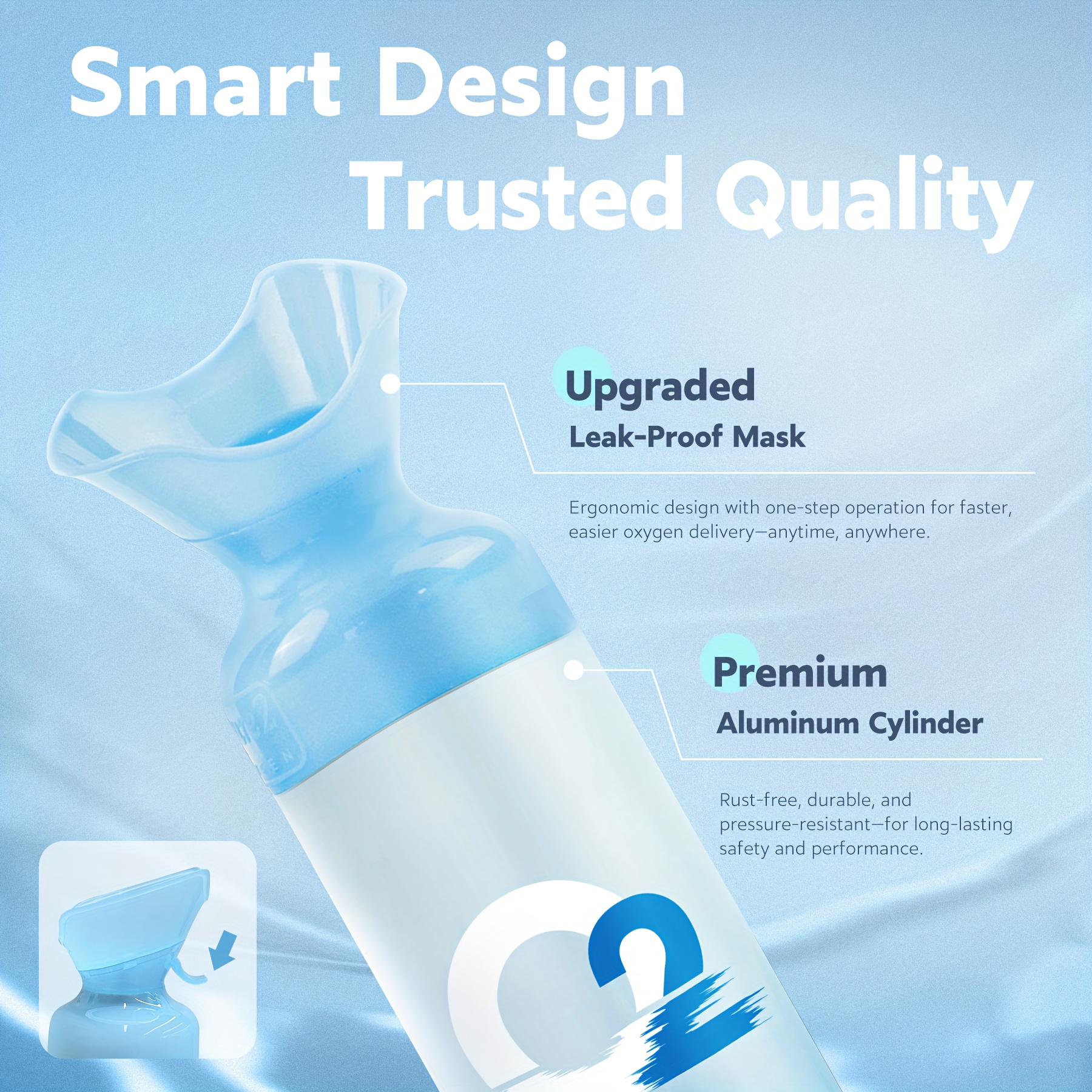 Spozer Oxygen Large Capacity Natural Oxygen Tanks (10L) | Portable Oxygen Tanks, Ideal for High Altitudes, Accelerate Recovery Time (3-Canister Pack)