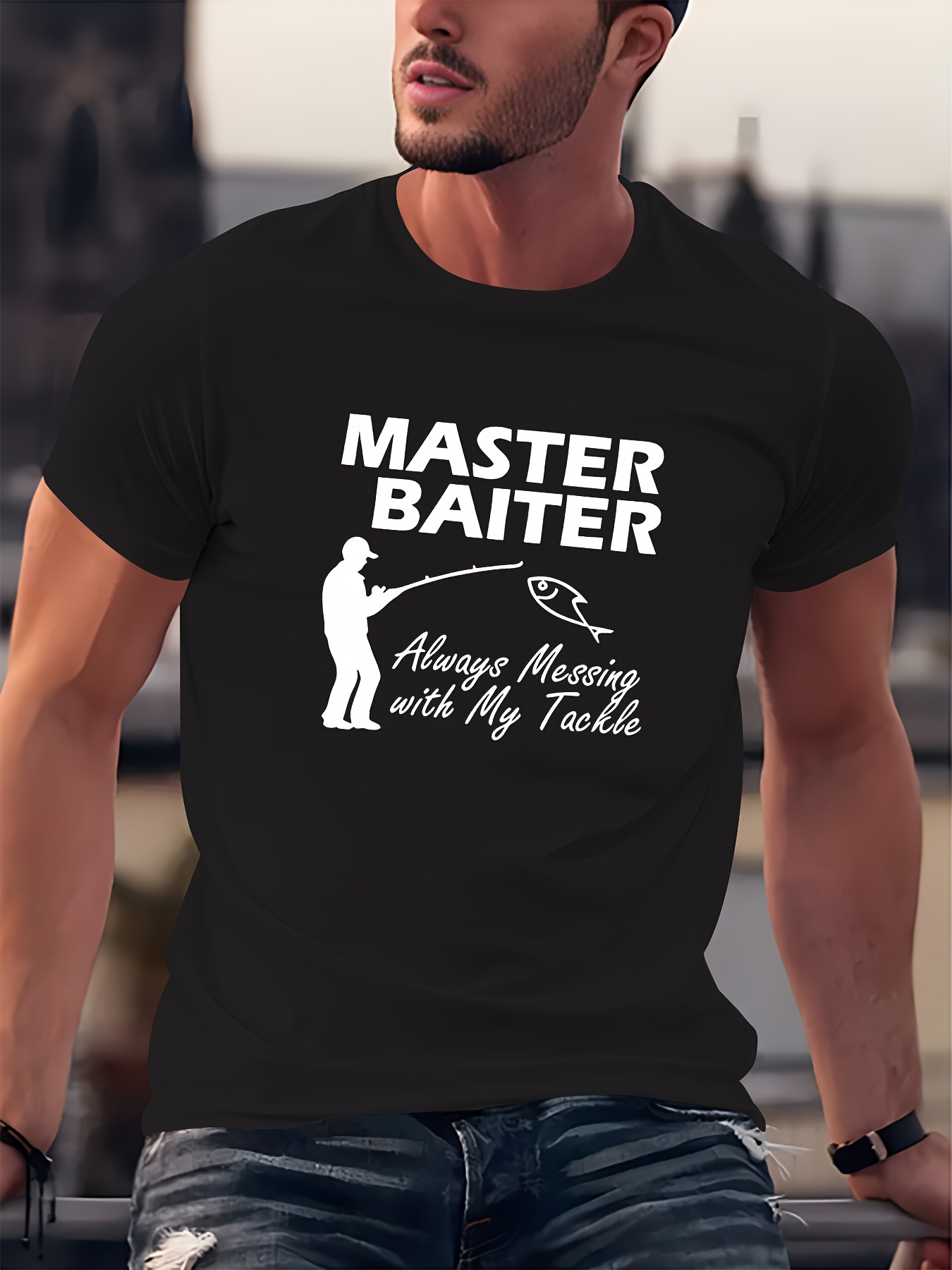 Master Baiter Shirt Funny Offensive Shirts for Men Guys Funny Fishing T Shirt adult Humor Rude T-shirts Dirty Sexual Saying Graphic Tee