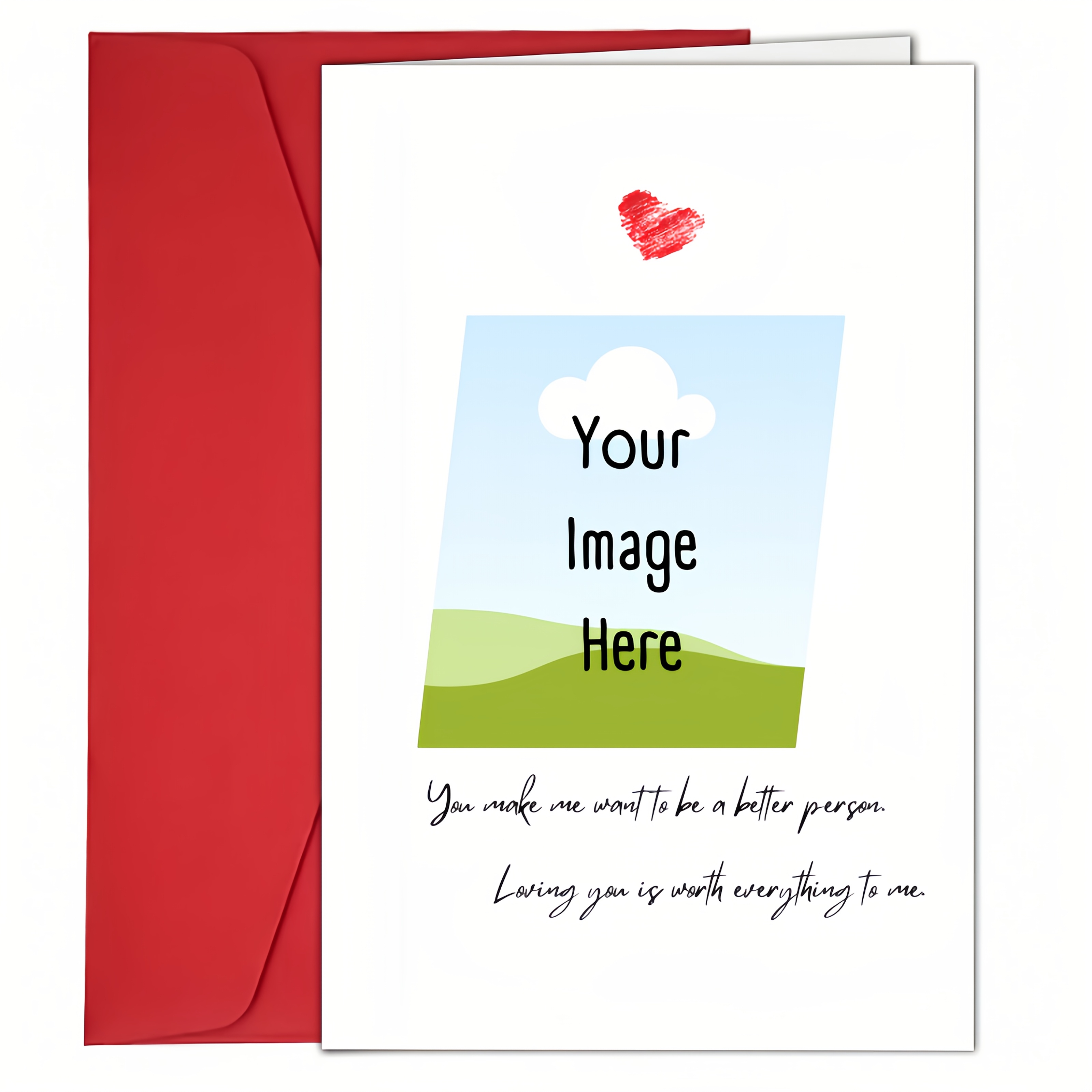 TEMU 1pc A4 Personalization Love Greeting Cards | Customized Valentine's Day Greeting Cards | Anniversary Greeting Cards | Birthday Cards |