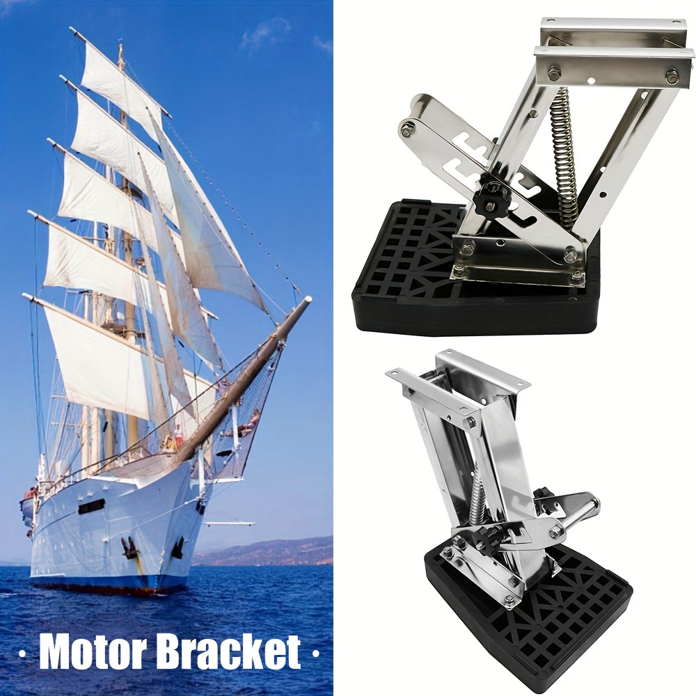 Outboard Motor Bracket Kicker, Heavy-Duty Marine Motor Mount