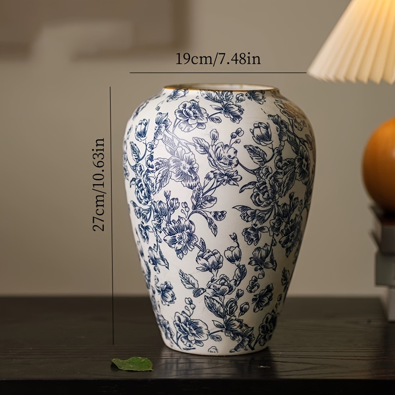 Image of 1pc Of Retro-style Handmade Country Ceramic Vase, Chinese Traditional Style Retro And Vase, Exquisite Home, Dining Table, Restaurant, Wedding, Gift Decoration