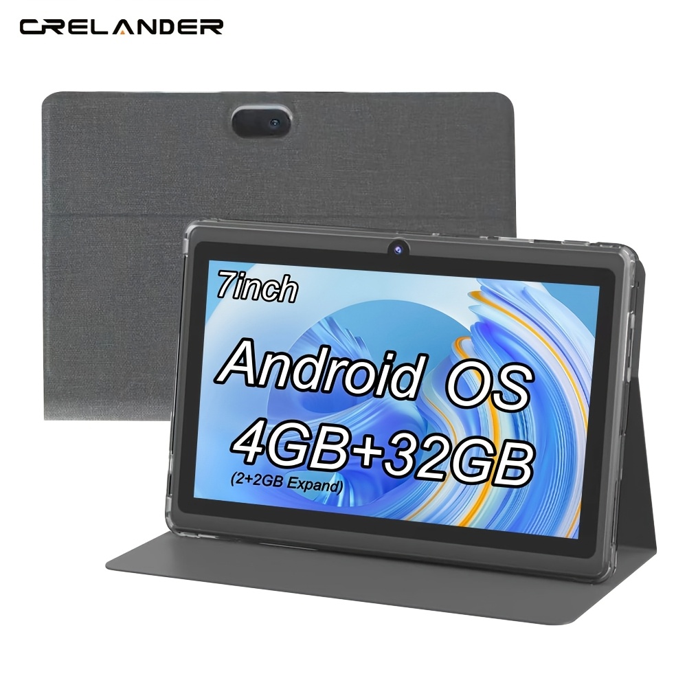 Crelander 7 Inch Tablet Pc 4gb(2gb+2gb Expand) 32gb Rom Cpu Mtk 1024*600 Resolution Ips Screen With Gray