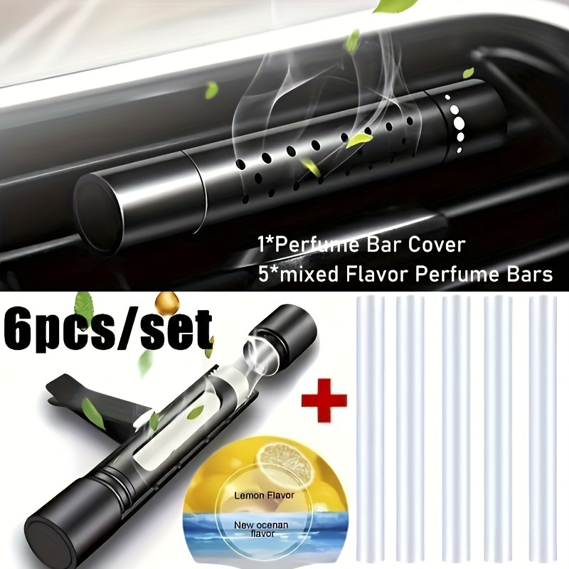 

6pcs/set Long-lasting Elegant Air Outlet Car Perfume Car Perfume Solid Car Aromatherapy Air Outlet Car Aromatherapy