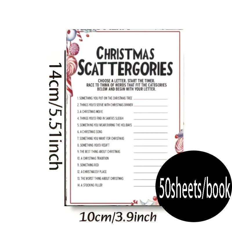 Christmas Classification Game Book for Holiday Fun