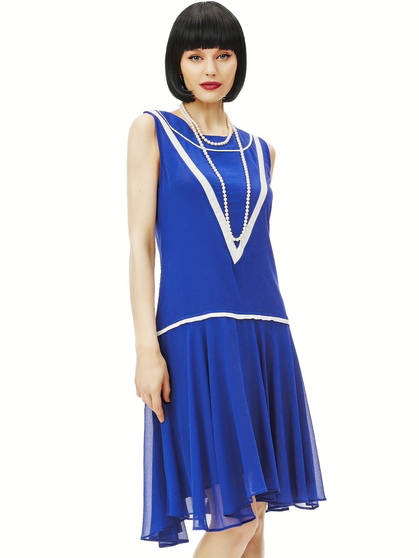 dynamite drop waist dress Cinder Bruna Drop Waist Midi Dress – Sugarlips main image 0