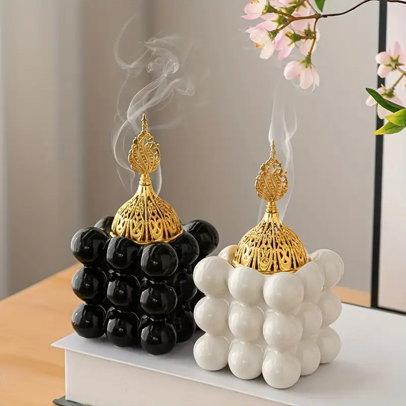 Brûleur d'Encens en Céramique Cube Magique
