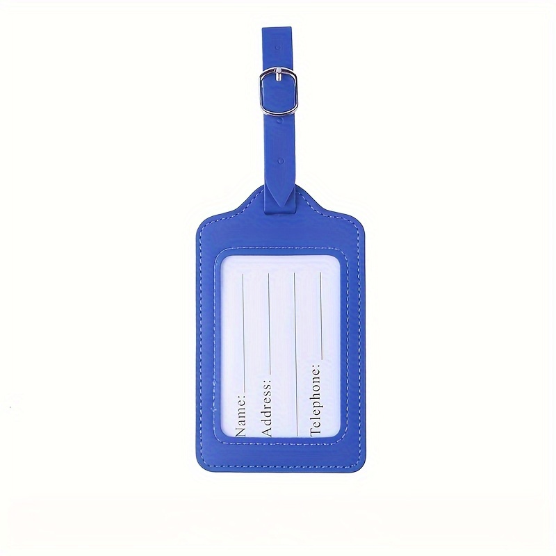 TEMU Travel Luggage Tag Suitcase Hanging Tag Tag Trolley Bag Pendant Anti-loss Tag Tag Synthetic Synthetic Leather