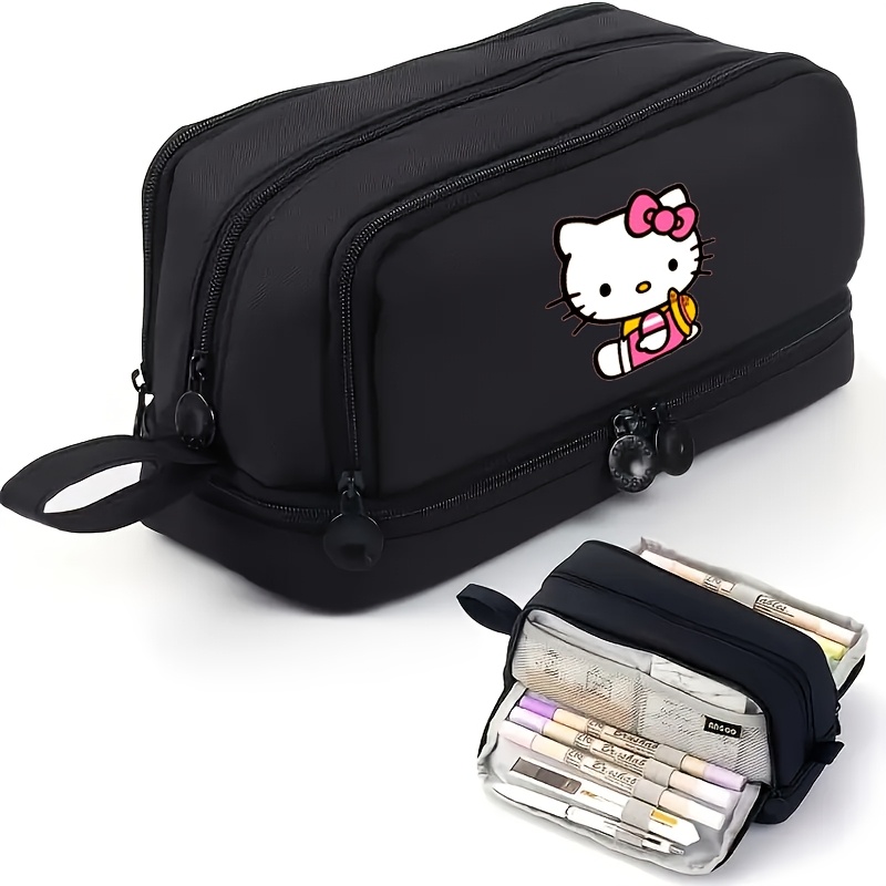 TEMU 1 pièce Cartoon pour de dessin animé Étui à crayons, Grand Sac de Rangement pour Crayons de Grande Capacité, Étui à Crayons de Bureau, Sac de