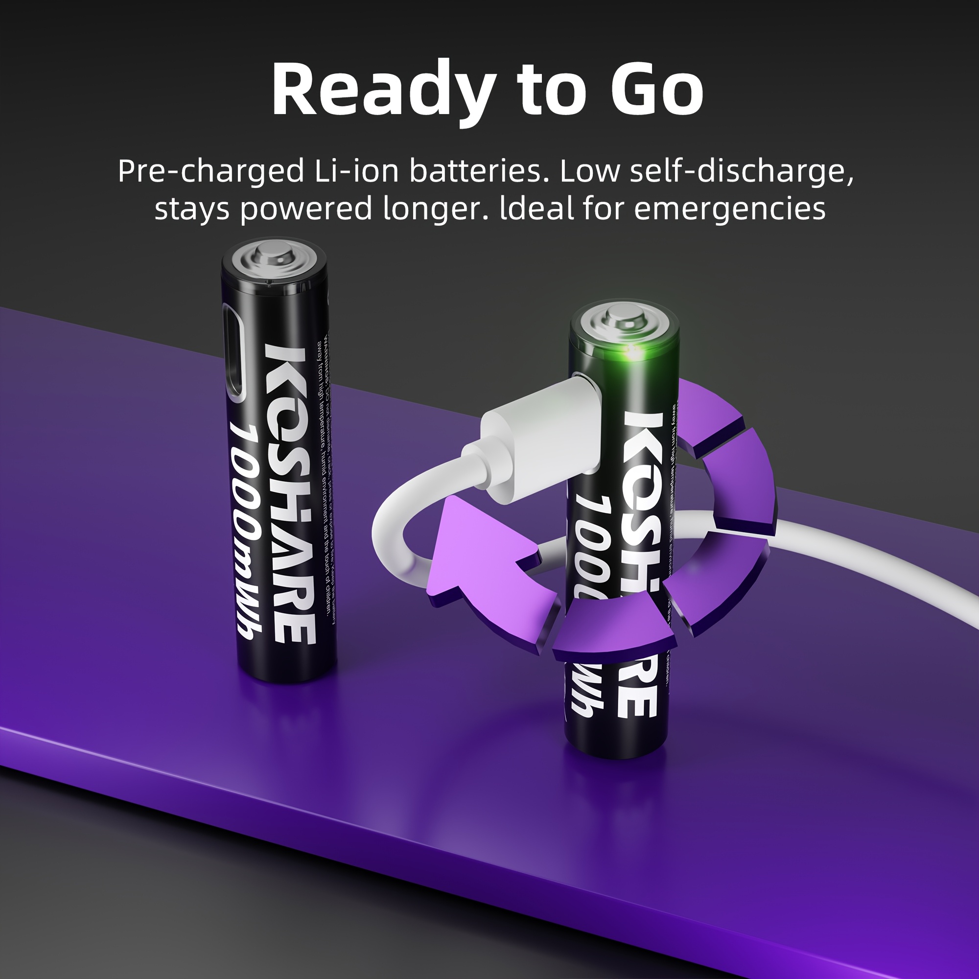    -высококачественная перезаряжаемая литиевая   aaa 1.5v, емкость 1000 мвт·ч, зарядка через   type-c, может быть использована более 1500 раз, стабильное напряжение, подходит для пультов дистанционного управления, будильников, дверных звонков, фонариков, бритв, автомобильных ключей, игровых контроллеров Детали 5