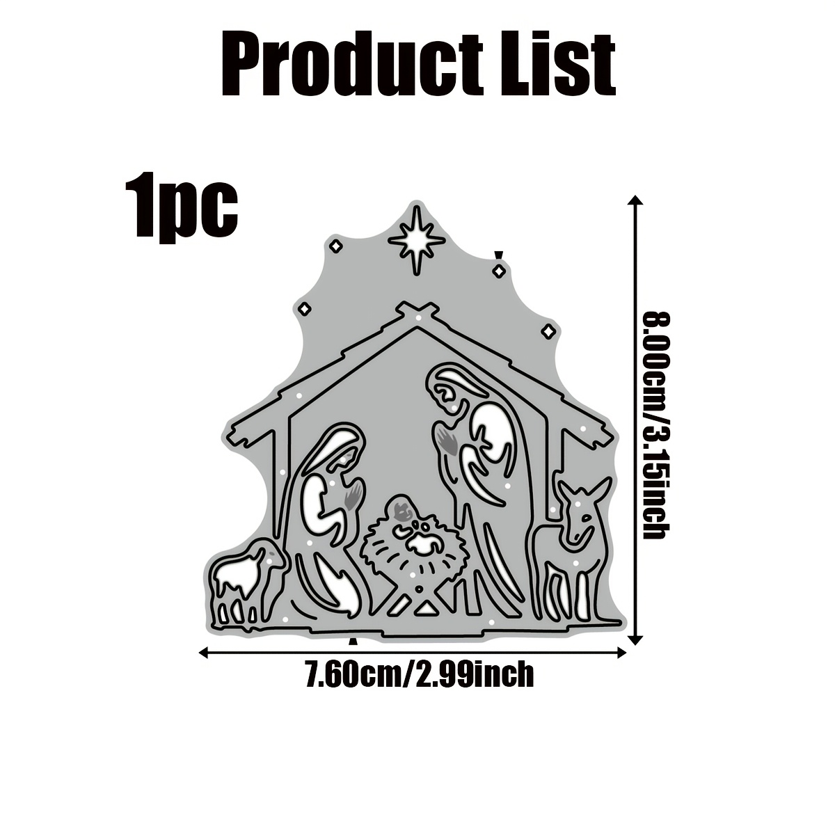 TEMU 1pc Creative Metal Cutting Dies, Scrapbooking Die Cuts For Photo Albums, Greeting Cards, Holiday Crafts And Home Decor Supplies