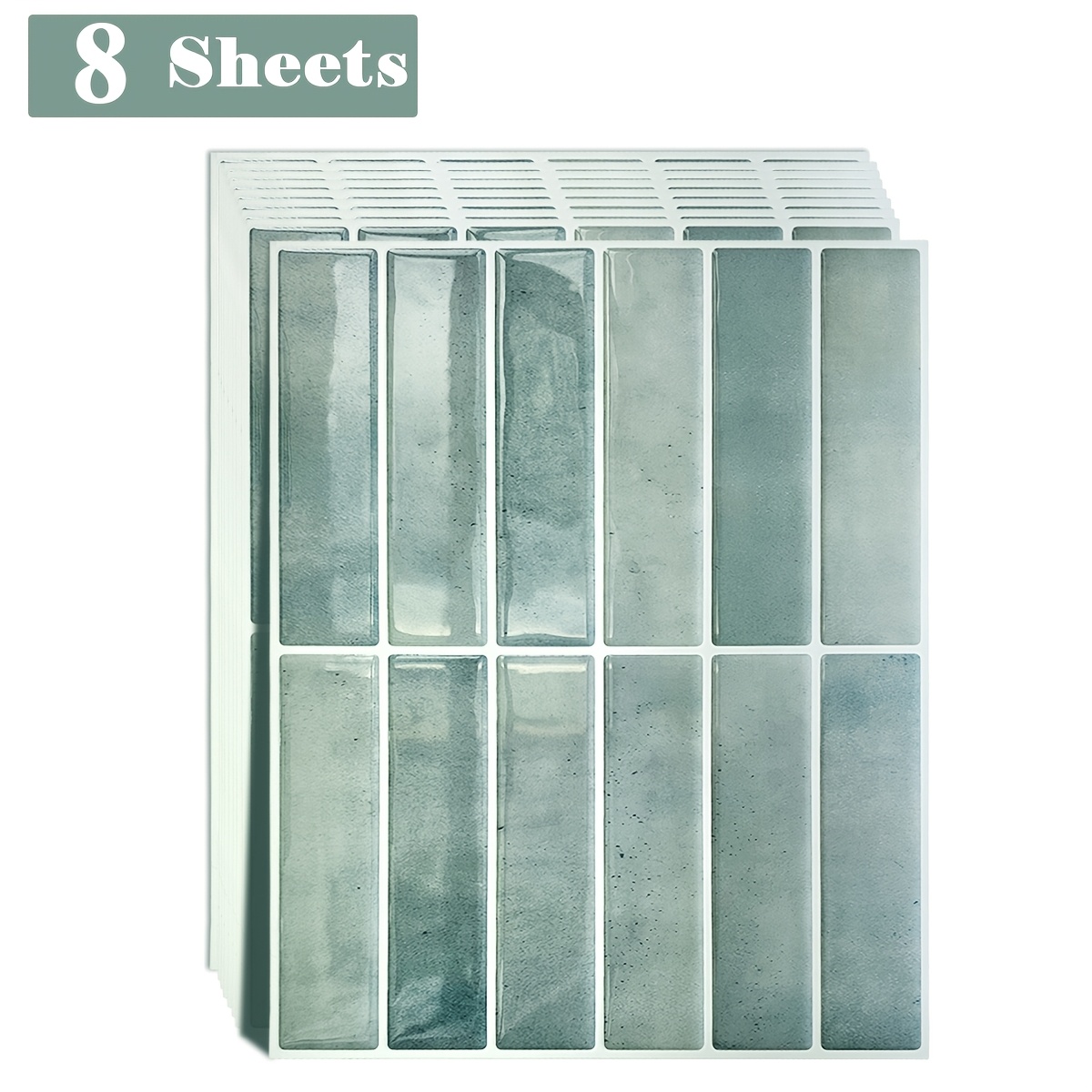 item picture 8 sheets self   wall panels 11 4 x 9 easy to   for kitchen backsplash room decor waterproof oil proof heat resistant marble pattern high glossy polyurethane tiles