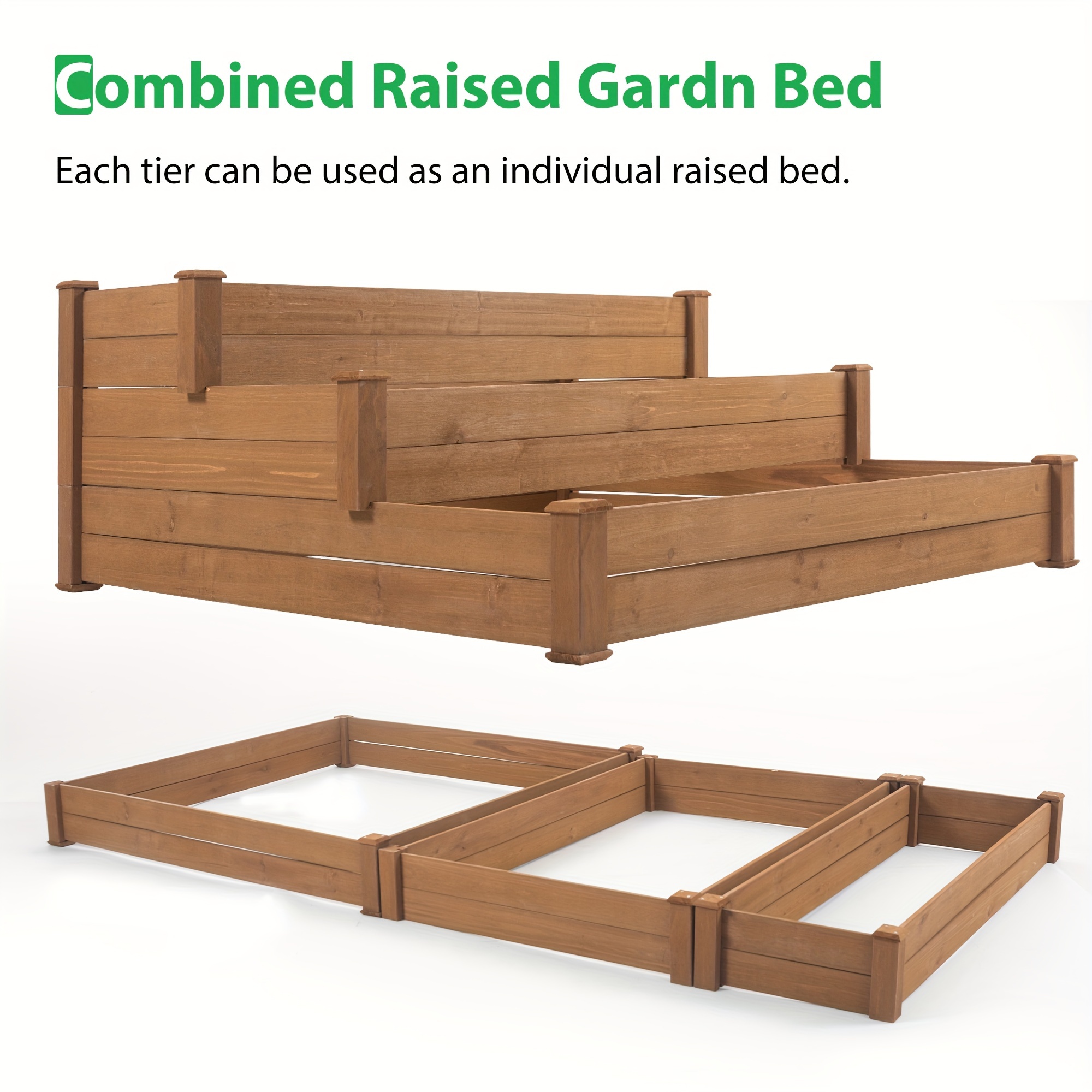 

48.6 X 48.6 X 21in Bed Elevated Bed Wooden Vegetables