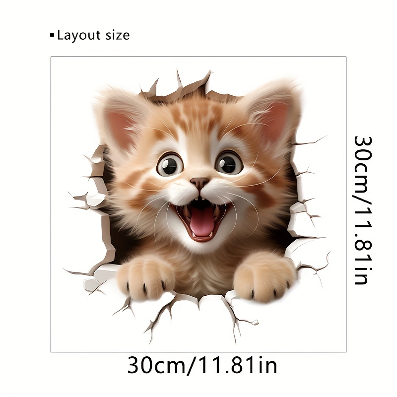 1pc 3d Cartoon Creative Cute Panda Toilet Seat Stickers, Bathroom Water Tank Stickers, Used For Bathroom Door Stickers, Wall Stickers, To Your House