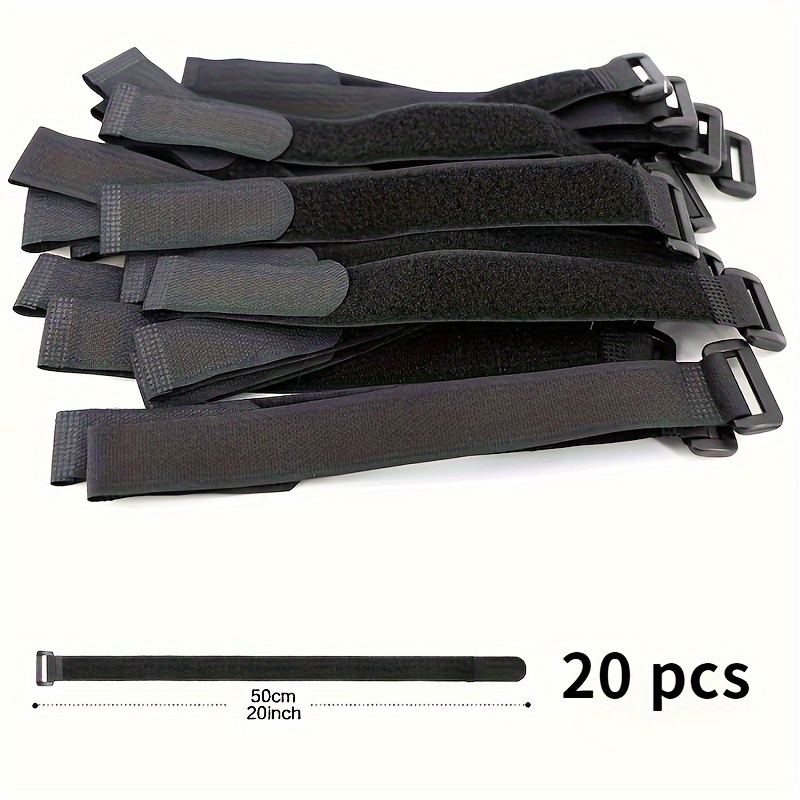 TEMU 20pcs Reusable Cable And Fastening - , Organizers For , Storage (7.87" & 19.68" Lengths)