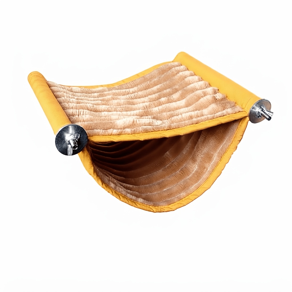 TEMU Pet Hammock, Guinea Pig Warm Cave Bed, Soft Hanging Swing House For Small Animals, Double-layer Cage Toy Additions Suitable For Hamsters And