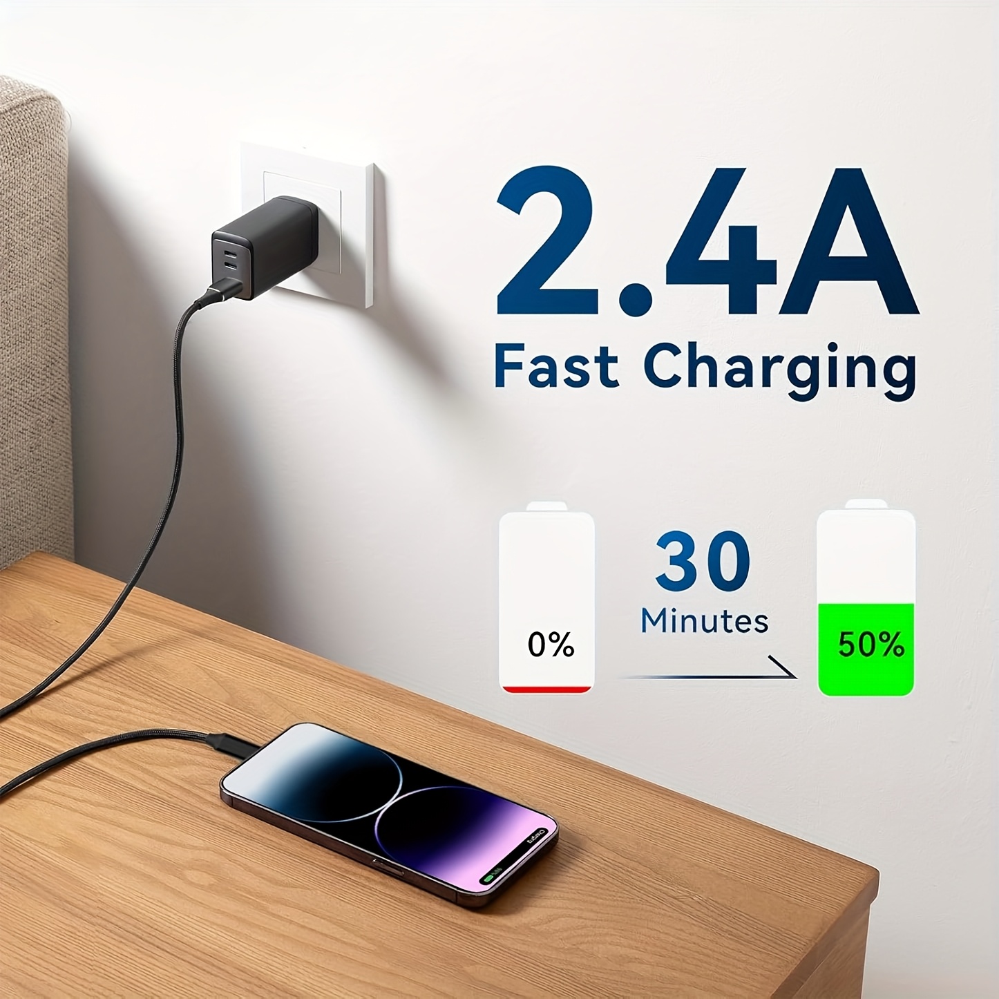 3.3ft/6.6ft/9.9ft USB Fast Charging Data Cable - for iPhone 14/13/12/11 Pro Max/12 Mini/XR/XS/X/8/7/6 Plus/SE for iPad