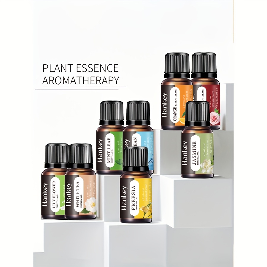 Set de 3 sticle de uleiuri esențiale pentru aromaterapie, fiecare sticlă conținând 10ML; difuzor; lumânare pentru aromaterapie; arzător pentru aromaterapie cu piatră difuzoare de parfum; umidificator; aromaterapie auto; reumplere ulei esențial pentru aromaterapie casnică