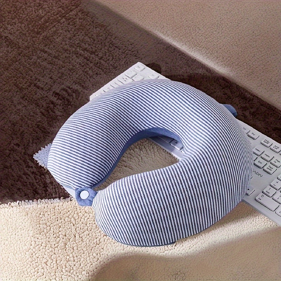 TEMU U-shaped Neck Pillow For Napping, Neck Support Pillow, Head And Neck Pillow For Airplanes, Travel, Cervical Spine Support, Portable Headrest,