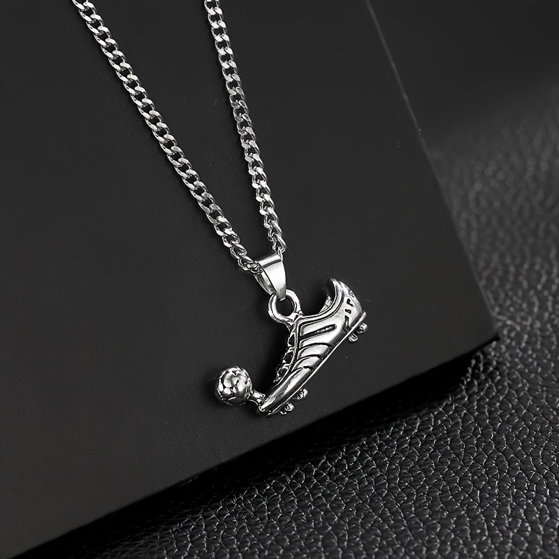 1 Fashionable European And Sports Style Football Shoe 's Personality Simple Pendant Necklace