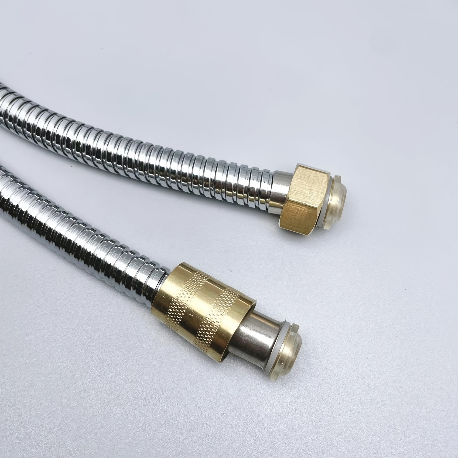 120Cm Flexible Chrome-Plated Shower Hose, Universal G1/2 Connector