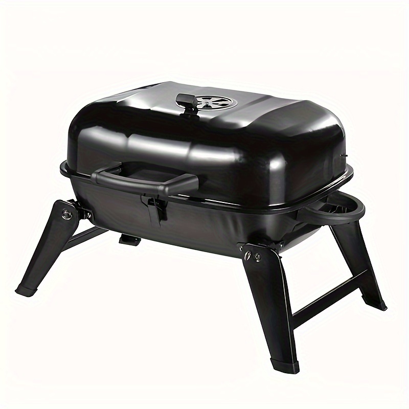 

Bangrui Portable Charcoal Grill - Cast Iron Bbq With Powder Coated - Food Contact Safe, Outdoor Picnic And Camping Grill