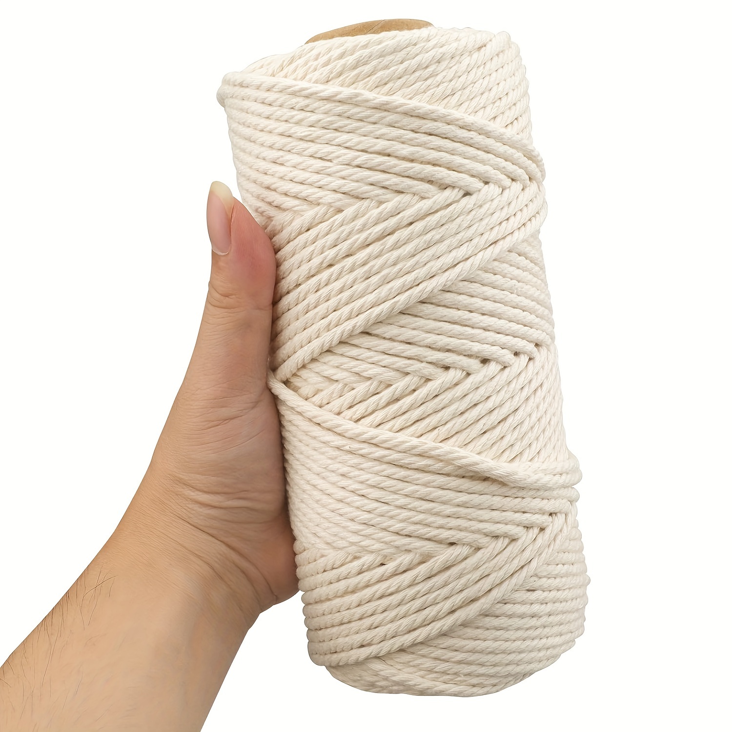 

1 Roll 50m/100m Macrame Cord , 3mm Macrame Cord For Crafts, Plant Hanger, Knitting, Wall Hanging, Gardening, Kitchen Cooking, Baking