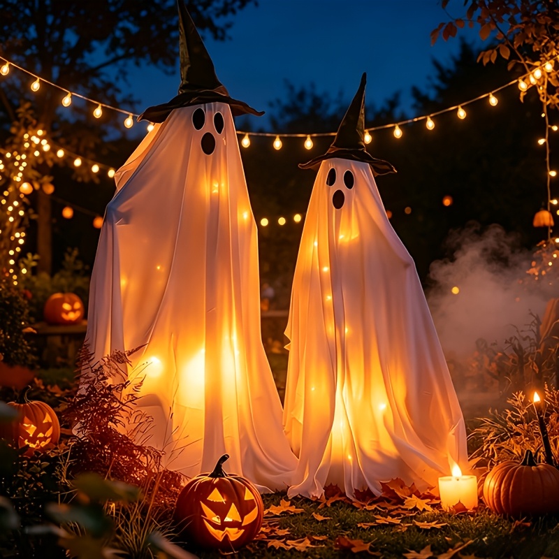 TEMU Halloween Decoration Outdoor, 2pcs Standing Luminous Halloween Instrument Decoration Indoor Porch Terrace Stage Lighting Party Lawn