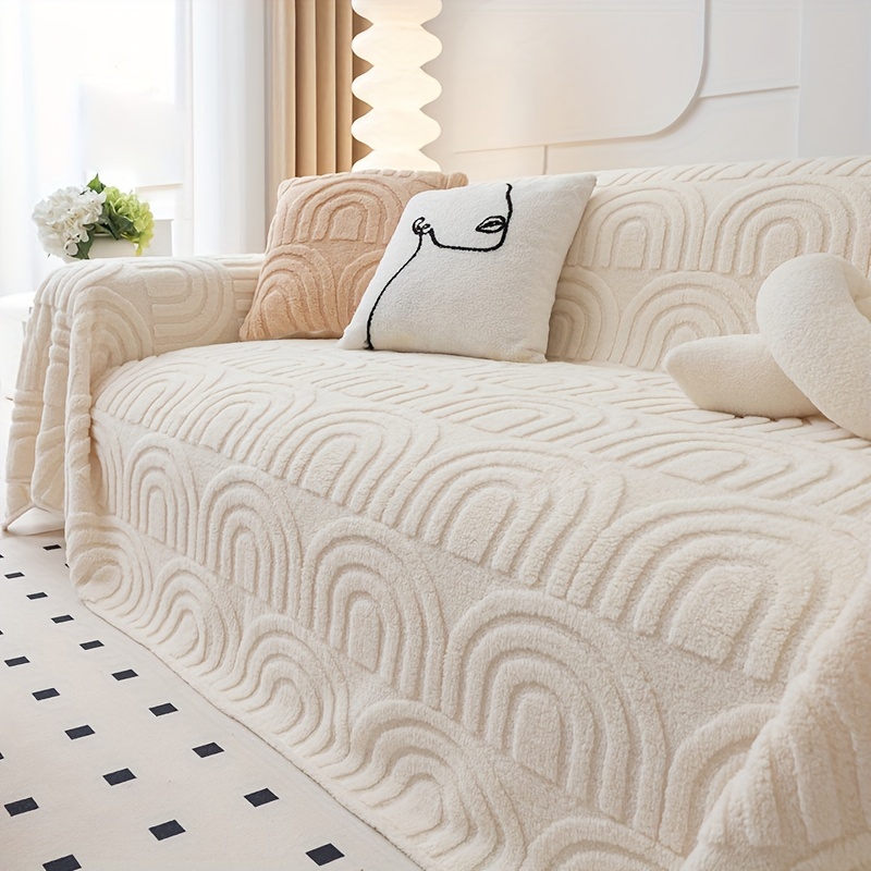 item picture a soft plush sofa cover that protects your couch suitable for   and pet friendly   used as a blanket or shawl for   ideal for living rooms bedrooms and offices offering   and  