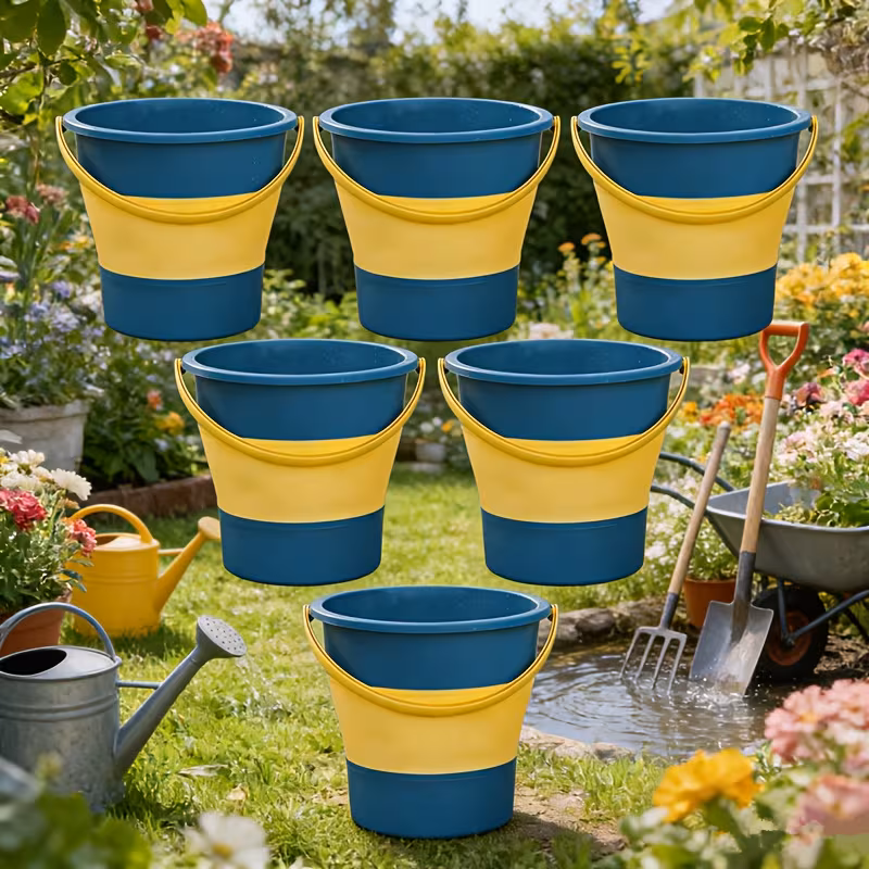 multifunctional folding fishing bucket plastic round storage and laundry bucket for home car and outdoor camping use with handle laundry hampers Product details 3