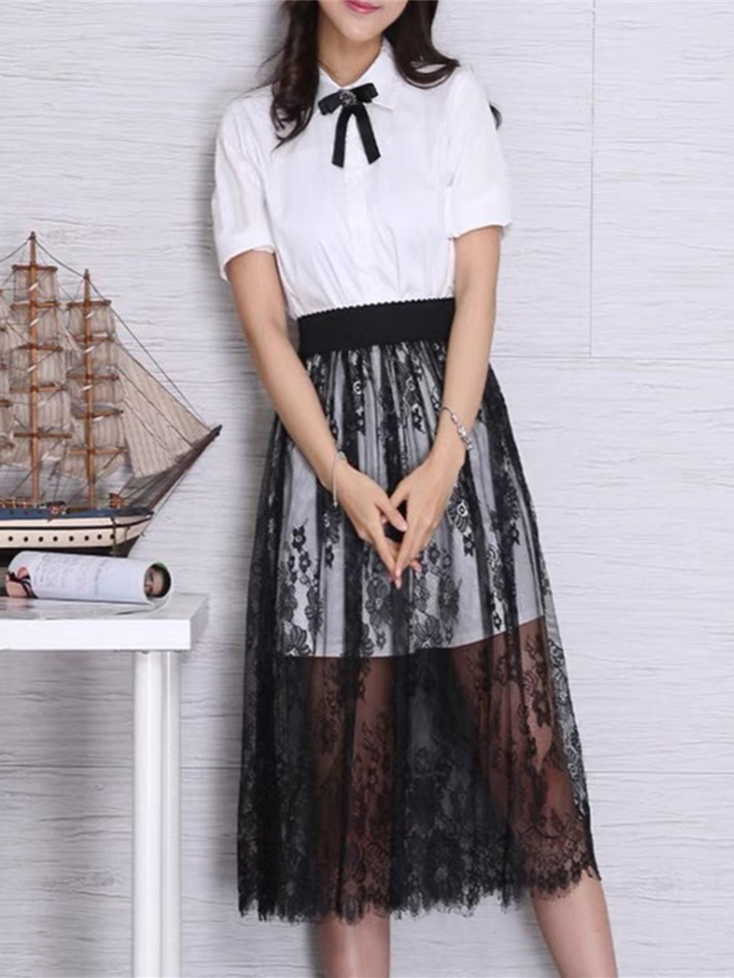 elegant lace long petticoat skirt women polyamide woven Temu