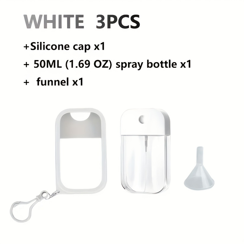E-shop 3er-Set 1,69oz Sprühflasche - Schlüsselanhänger, für Desinfektion & Parfüm