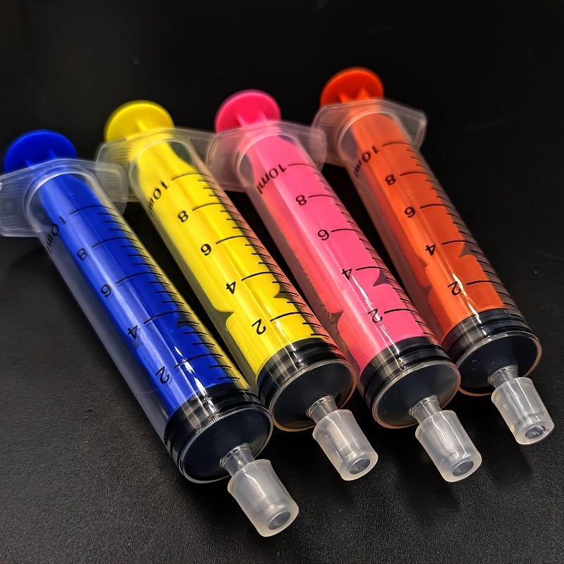 Colorful Perfume Tip Syringe Straight Drawer Tool Divine Dispensing Perfume Syringe Perfume Extractor 10ml